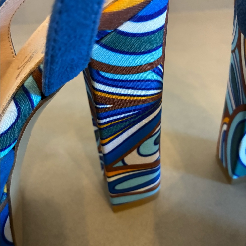 Jennifer Tattanelli Patterned Platform Sandals - … - image 5